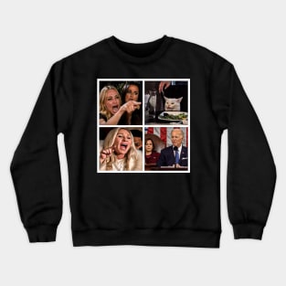 funny Marjorie Taylor Greene yelling biden Crewneck Sweatshirt